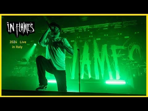 In Flames live in Milan, Italy - Oct 16, 2024
